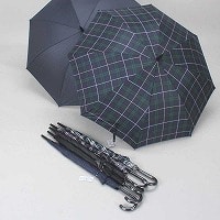 紳士グラス骨６５ｃｍジャンプ傘（無地＆柄）