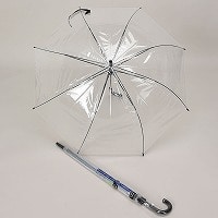 ビニール６０ｃｍジャンプ傘（黒手元）