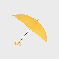 学童傘グラスファイバー骨５０ｃｍ黄色