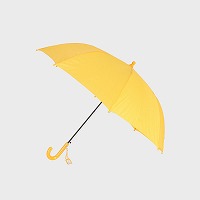 学童傘グラスファイバー骨５３ｃｍ黄色