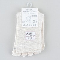 婦人日本製 表糸絹100％ 5本指ソックス