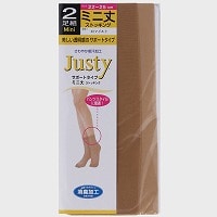 婦人日本製JUSTYクルーソックス（2足組）