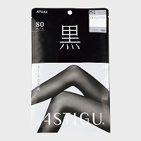 【バンドル】婦人『ATSUGI/アツギ』アスティーグ「黒」80Dピュアブラックタイツ